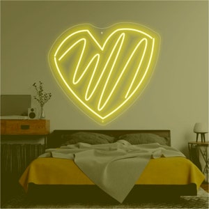 Heart neon sign Custom Home Room Decoration Led Light Neon Personalized heart- shaped neon Led Heart Sign Best Wedding Gift Mother Day Gift