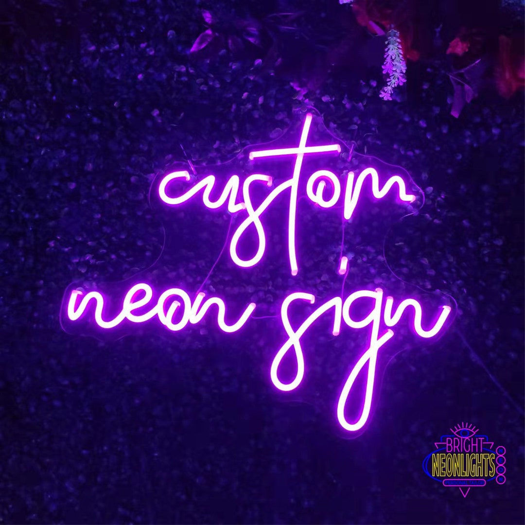 Personalized Neon Led Signs for Birthdays Wedding Events Business Logo ...