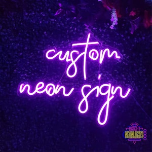 Personalized Neon Led Signs for Birthdays Wedding Events Business Logo Brand Logo Bespoke Lighting Custom Handmade Indoor Outdoor Bar Sign