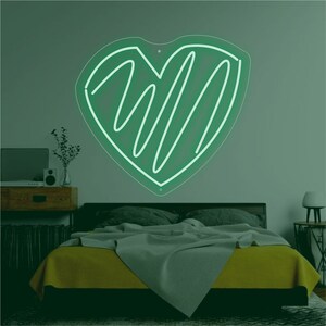Heart neon sign Custom Home Room Decoration Led Light Neon Personalized heart- shaped neon Led Heart Sign Best Wedding Gift Mother Day Gift