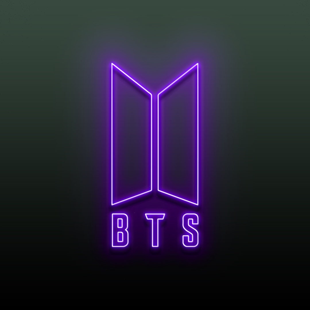 Buy BTS Logo Neon Sign Merch Korean Kawaii Decor Bedroom Decor ...