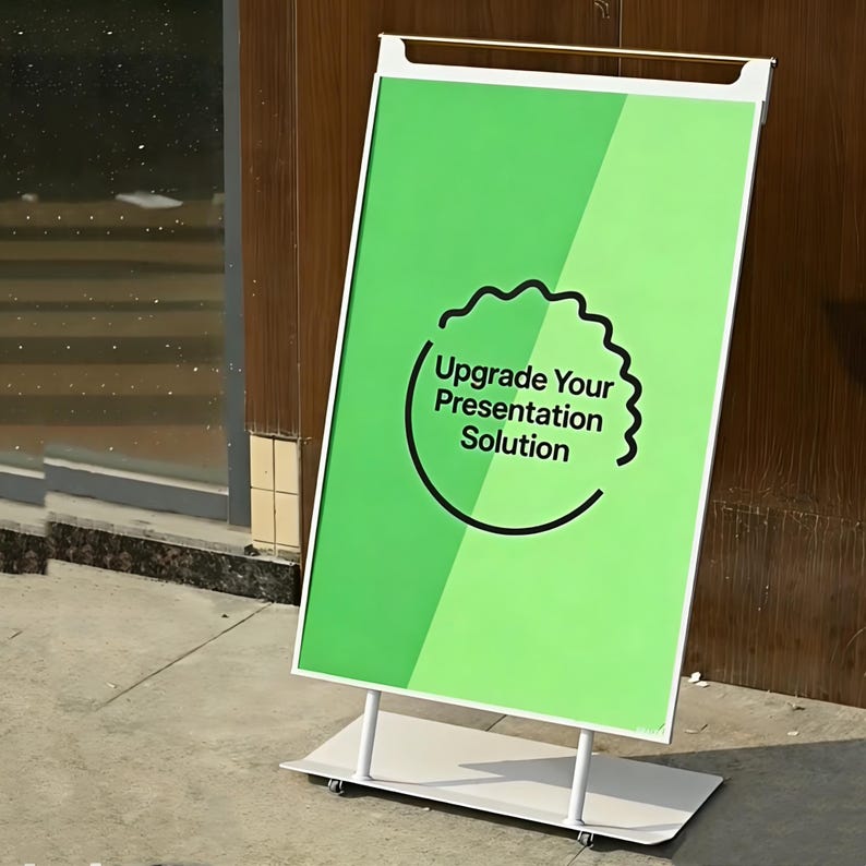 Movable Text Sign Movable Storefront Sign | Custom Metal A-frame With Wheels | Folding ...