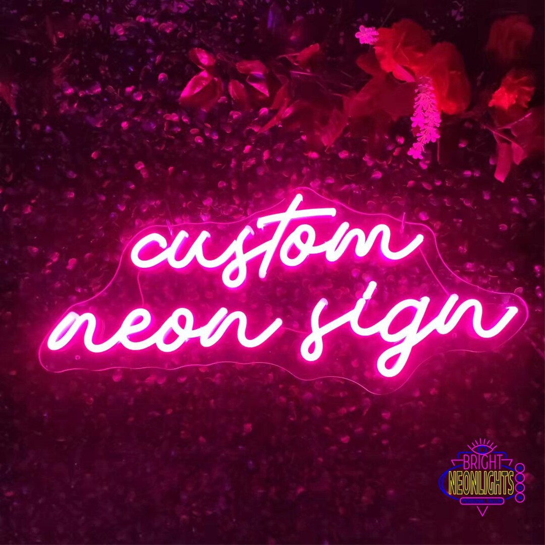 Custom Neon Led Signs Nightlight Room Decor, Different Colors Sizes