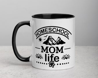 Homeschool Mom Life Coffee Mug, Gift for Homeschooling Mom, Homeschooler Coffee Cup