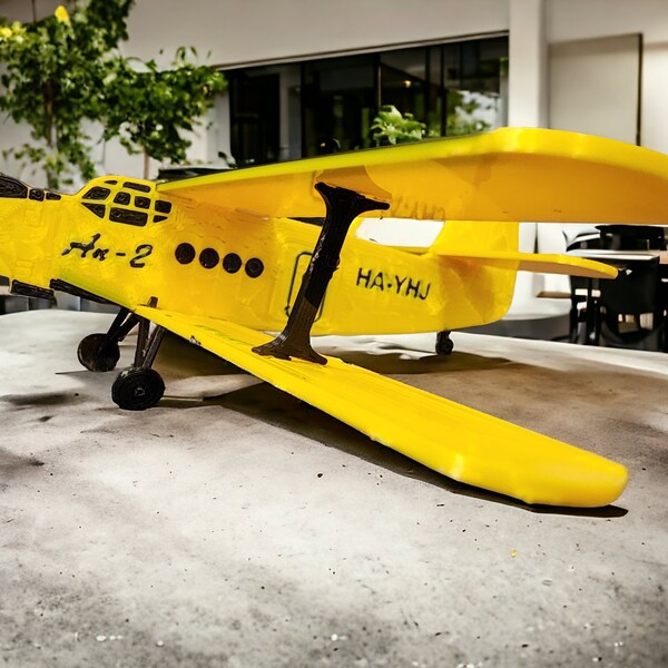 Unique "Au-2 Biplane" Snap-Fit 3D Printed Aircraft Model Kit - No Glue, Multiple Colors, Made-to-Order!