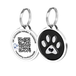 Pet Dwelling Smart NFC Pet ID Tags for Dogs – Durable and Waterproof Pet Tags with AI-Powered Instant Scan Alerts and Free Online Profile