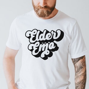 Elder Emo Shirt, Elder Emo Club Shirt, Emo Forever, Womens Emo Shirt, Mens Emo Shirt, Elder Emo Gift, Emo Concert Shirt, Pop Punk Music Tee