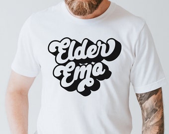 Elder Emo Shirt, Elder Emo Club Shirt, Emo Forever, Womens Emo Shirt, Mens Emo Shirt, Elder Emo Gift, Emo Concert Shirt, Pop Punk Music Tee