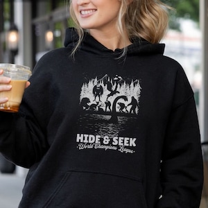 Cryptid Hoodie, Mothman Hoodie, Bigfoot Hoodie, Supernatural Shirt, Sasquatch Shirt, Folklore Shirt, I Want To Believe, Cryptozoology