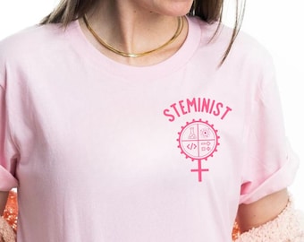 Steminist Shirt, Stem Woman Shirt, Stem Student Gift, Science Teacher Shirt, Science Shirt, Funny Teacher Gifts, Science Lover Shirt, Pocket