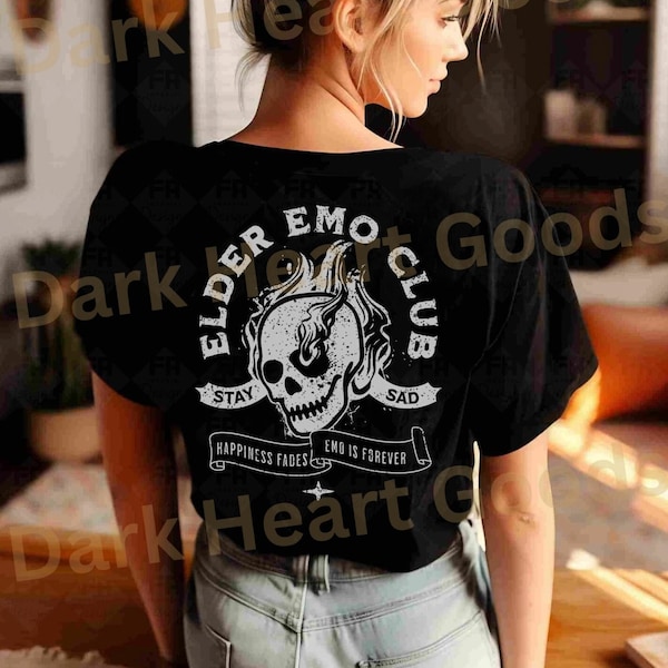 Elder Emo Shirt, When We Were Young Festival, Emo Gift, Emo Tees, Emo T-shirt, Scene shirt, It Was Never A Phase, Emo Forever, Goth Emo Tee