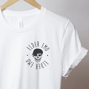 Elder Emo Skull T Shirt, Emo Shirt, Elder Emo Pop Punk Shirt, Emo Concert Tee, When We Were Young Fest Shirt, Emo Forever Shirt, Emo Music