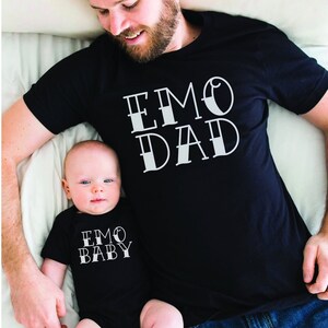 Emo Dad Shirt, Emo Mom, Emo Baby Onesie, Emo Parent Shirt, Gift for Emo Parent, Rock and Roll Dad Shirt, Elder Emo Shirt, Emo Forever,