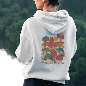 Mushroom Hoodie, Retro Mushroom Sweatshirt, Hippie Mushroom Shirt, Magic Mushroom Hoodie, Mushroom Crewneck Sweatshirt,