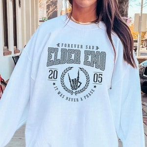 Elder Emo Sweatshirt, Emo Sweatshirt, Emo Hoodie, Emo Concert Outfit, Emo Clothing, It Was Never A Phase Sweatshirt, Alt Girl Outfit