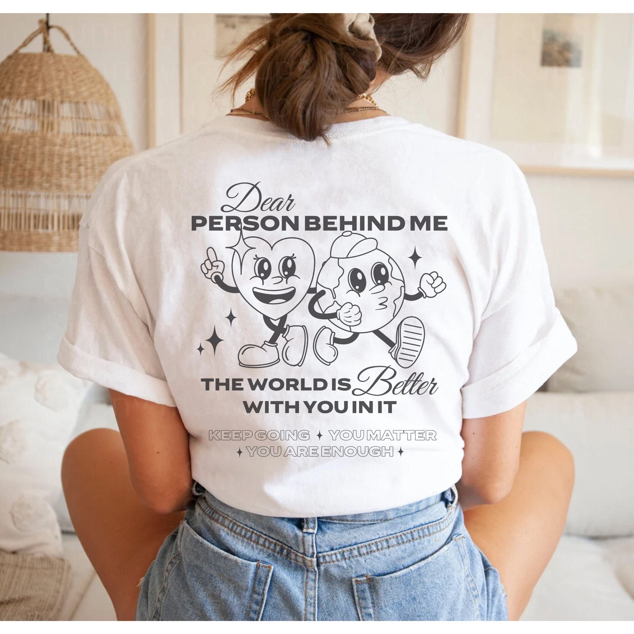 Women's 'You Are Enough' Inspirational T-Shirt - Positive Mental Health Tee, S-2XL