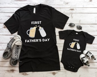 Our First Father's Day Together, Father and Baby Shirt, Matching Shirt for Dad and Son, Matching Father's Day Shirt, New Father's Day Gift
