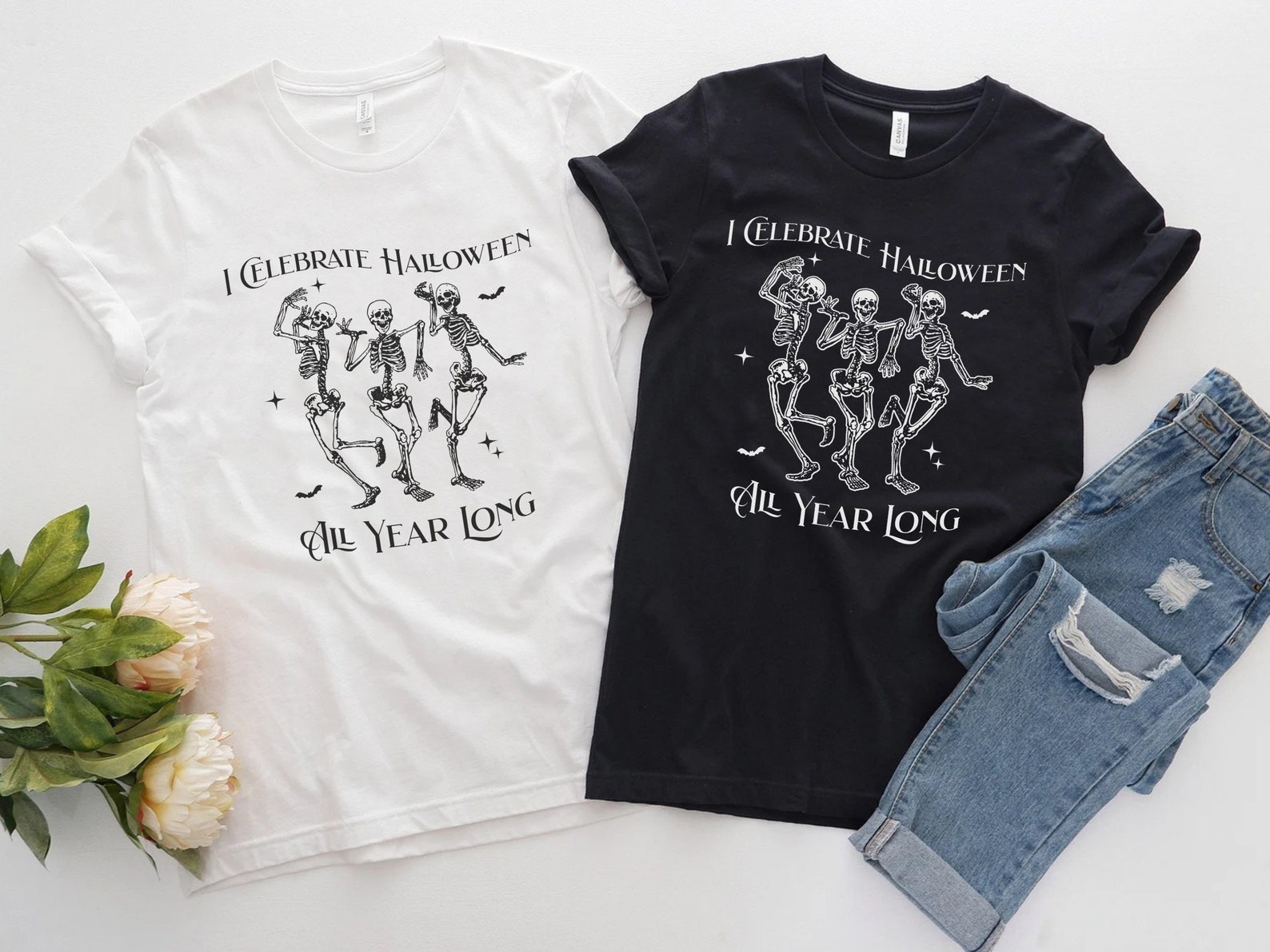 I Celebrate Halloween All Year Round Shirt Halloween Lover Etsy