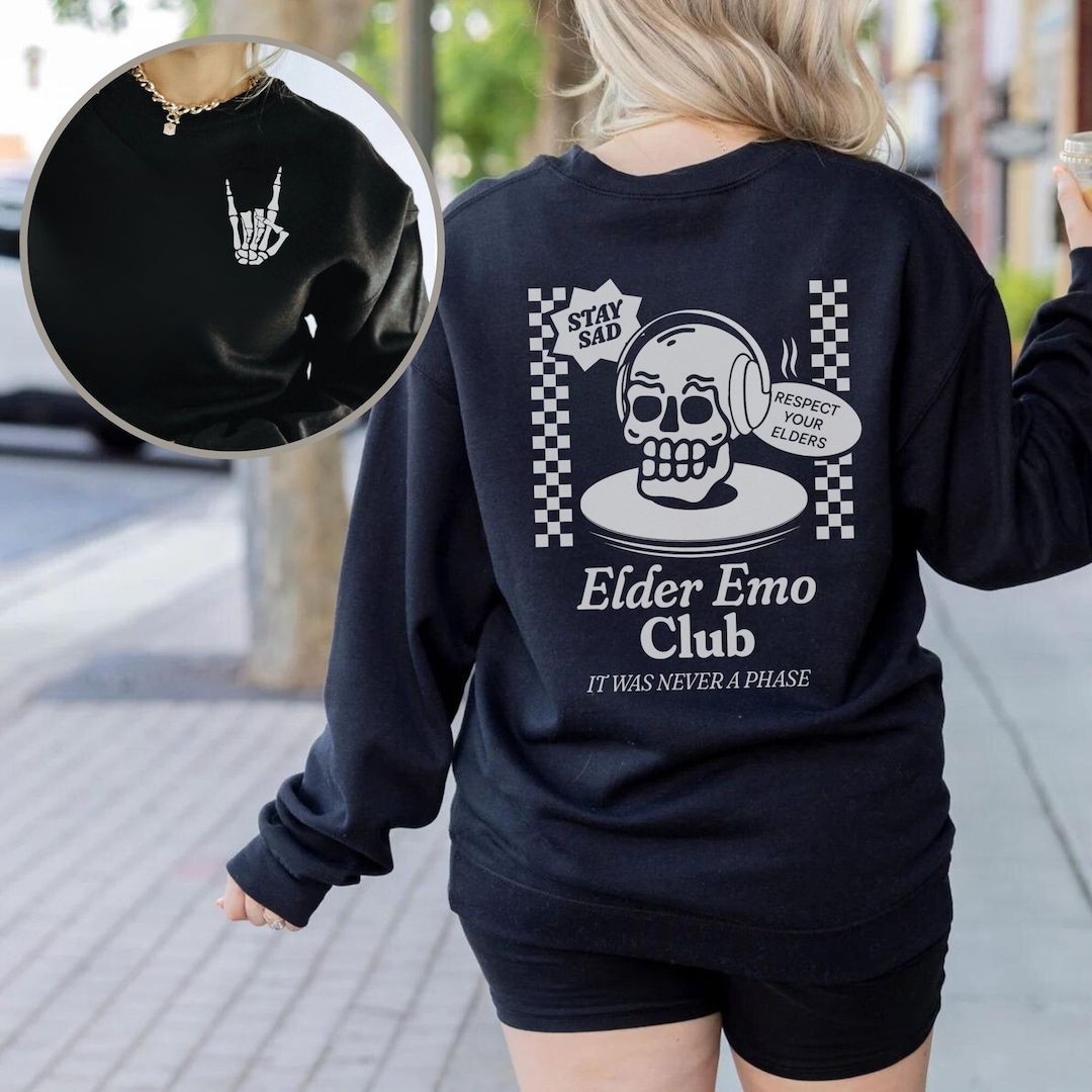 Sunday Inn emo エモ Elder Emo Club Hoodie, Elder Emo Hoodie, Emo Hoodie, Emo