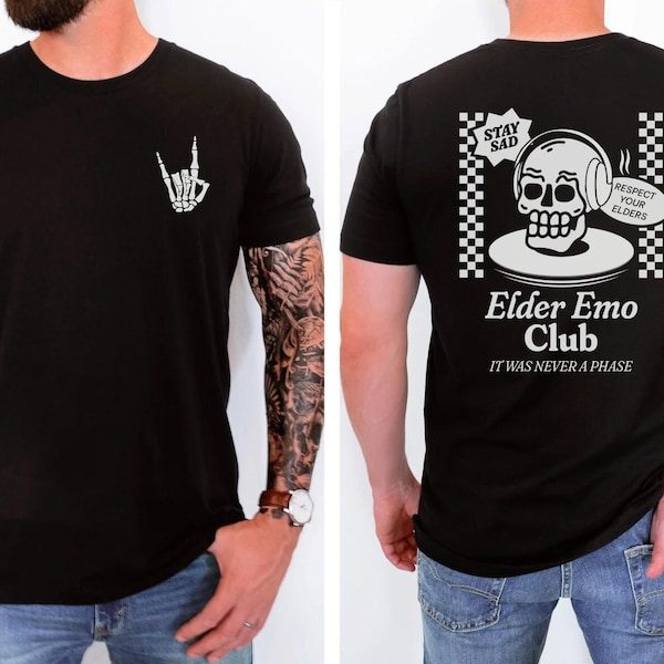 Elder Emo Shirt, When We Were Young Festival, Emo Gift, Emo Tees, Emo T-shirt, Scene shirt, It Was Never A Phase, Emo Forever, Goth Emo Tee