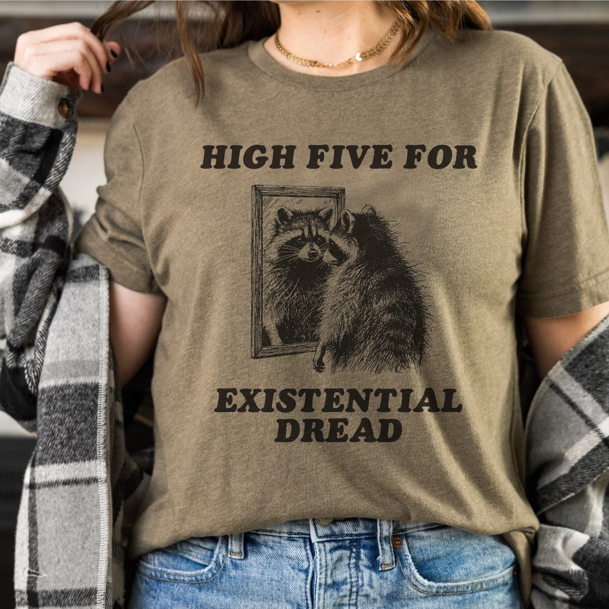 Unhinged Tshirt, High Five for Existential Dread Shirt, Unhinged Shirt ...