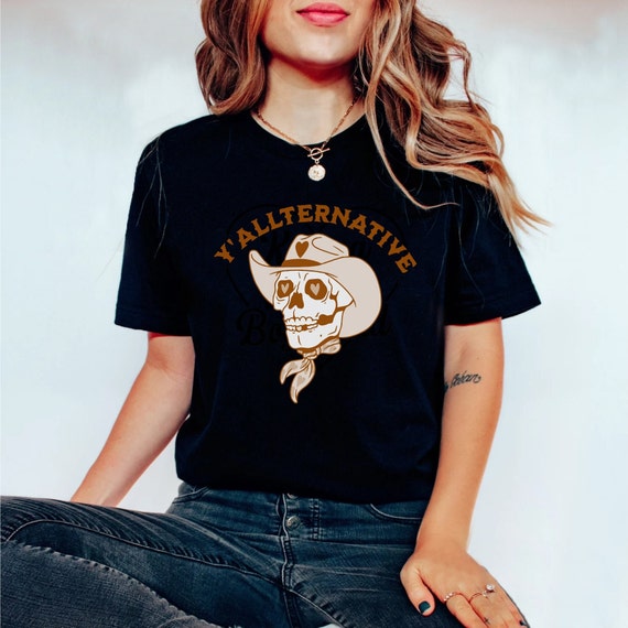Yallternative Shirt, Yallternative TShirt, Emo Country Shirt, Gothic Cowgirl, Texas Goth, Alt Girl Shirt, yallternative, Alt Country Shirt,