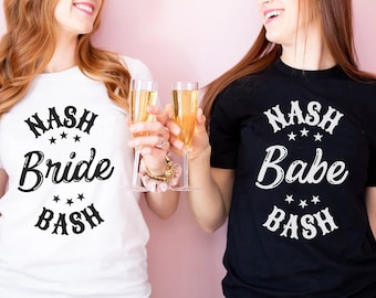 Nash Bash Shirt, Nashville Bachelorette Shirt Set, Nash Bash Bride Shirt, Bachelorette Party Shirts, Bridesmaid Gift, Bridal Party Shirt