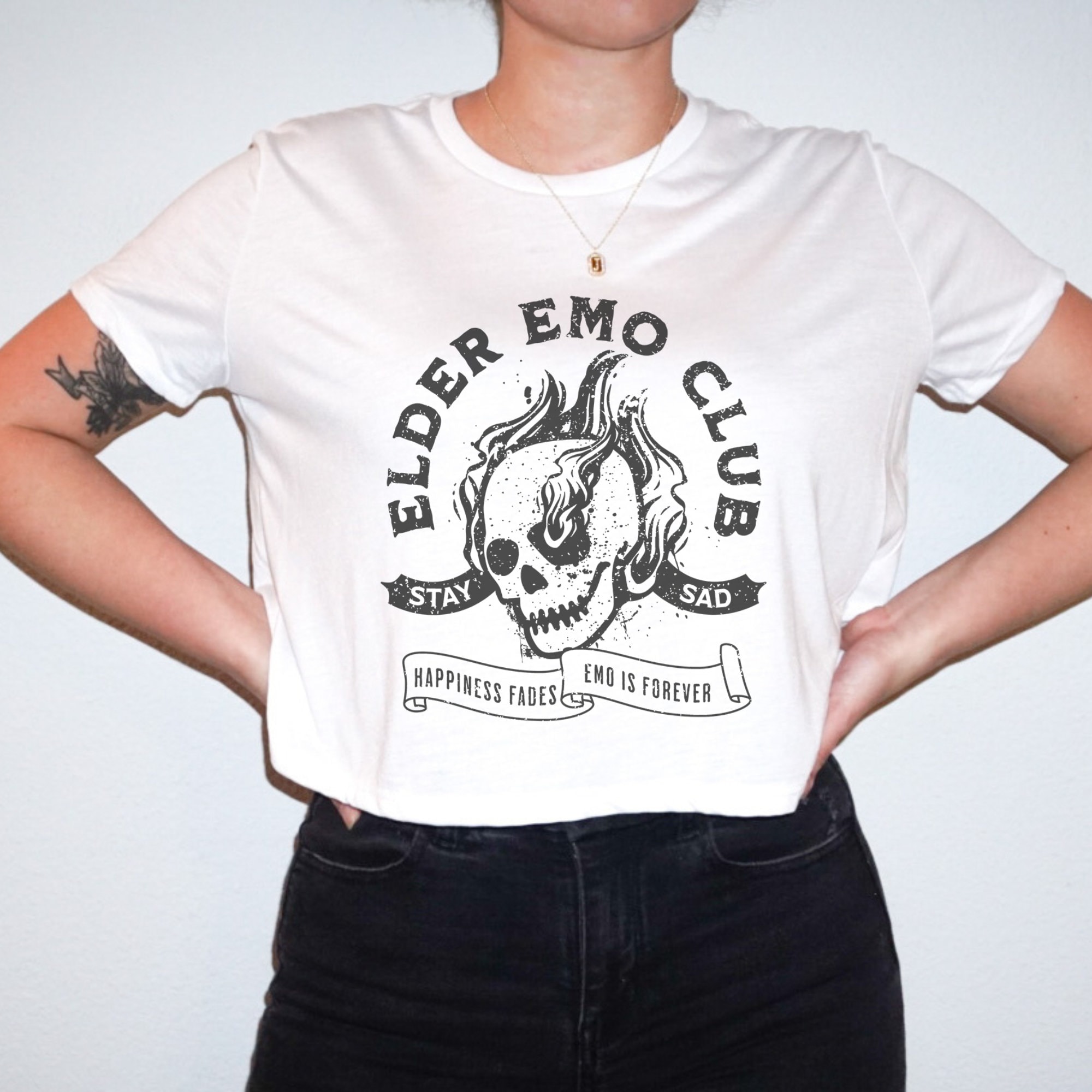 The Now エモ　emo Amazon.com: Elder Emo It Was Never A Phase Emo Tank Top