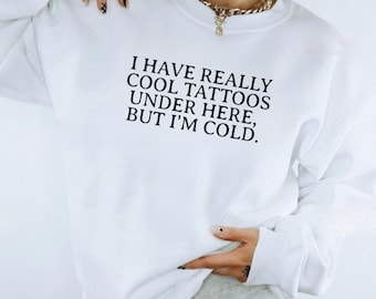 Funny Tattoo Sweatshirt, Tattoo Sweatshirt, Alt Girl Clothing, Fall Alt Girl Clothing, Emo Sweatshirt, Winter Emo Shirt, Winter Goth Shirt