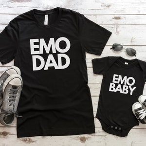 Emo Dad Shirt, Emo Baby Shirt, Emo Family, Fathers Day Gift From Wife, New Dad Gift, New Baby Gift, Emo Baby Shirt, Elder Emo Shirt, Emo Tee