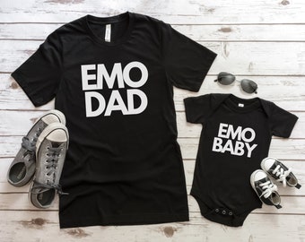 Emo Dad Shirt, Emo Baby Shirt, Emo Family, Fathers Day Gift From Wife, New Dad Gift, New Baby Gift, Emo Baby Shirt, Elder Emo Shirt, Emo Tee