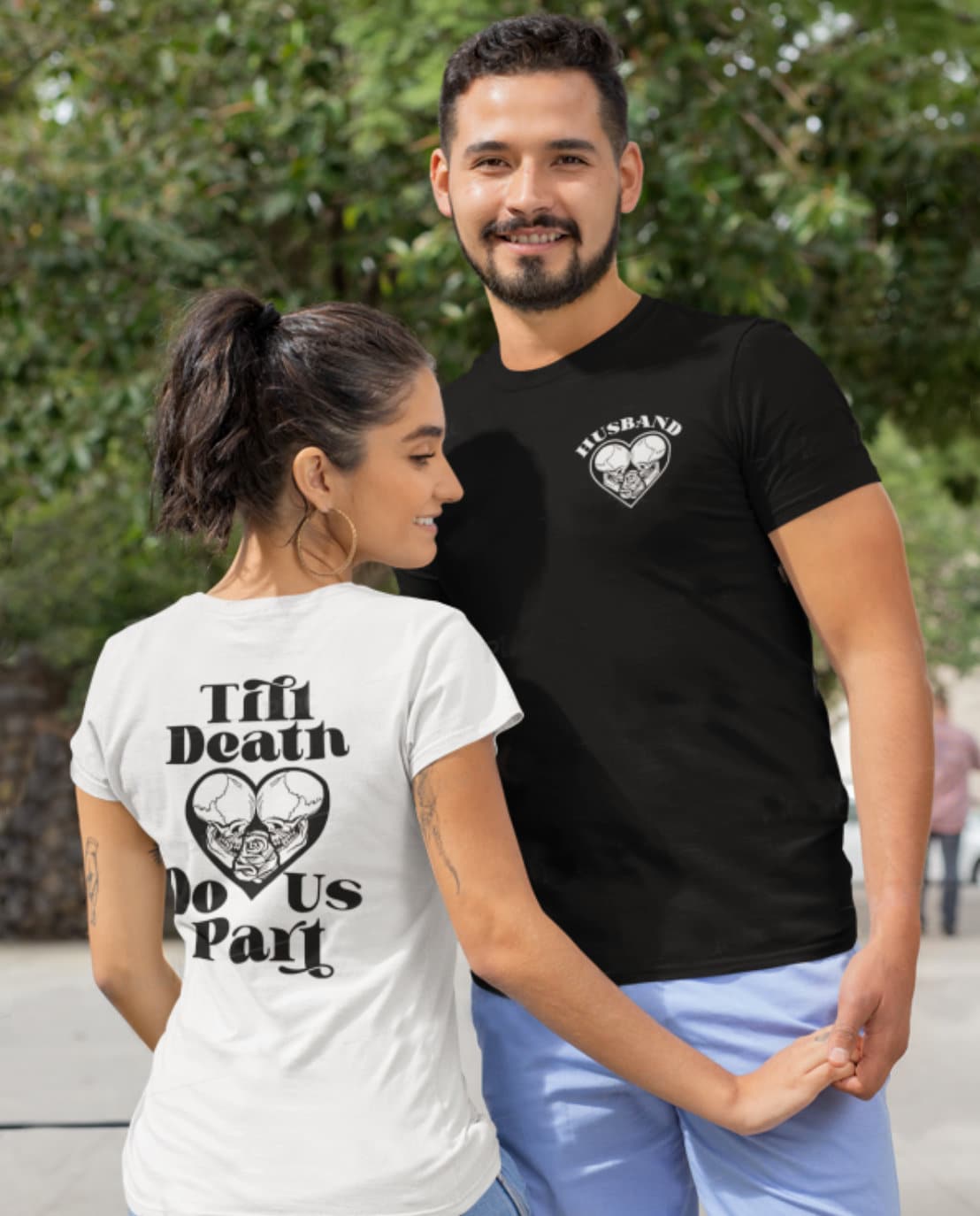 Till Death Do Us Part Tee, Emo Couple Wedding Shirt, Gothic