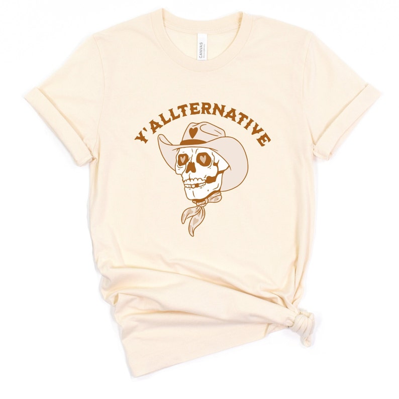 Camisa Yallternative, Camiseta Yallternative, Camisa Emo Country, Vaquera Gótica, Goth de Texas, Camisa Alt Girl, yallternative, Ropa Whimsigoth Natural