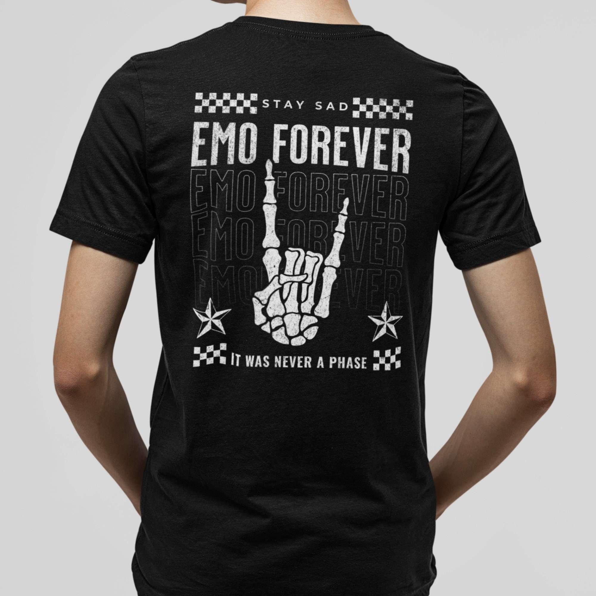 Elder Emo Shirt, It Was Never A Phase, Emo Concert Shirt