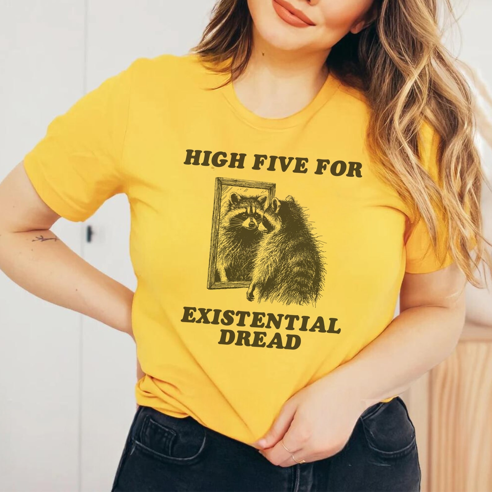Unhinged Tshirt, High Five for Existential Dread Shirt, Unhinged Shirt ...
