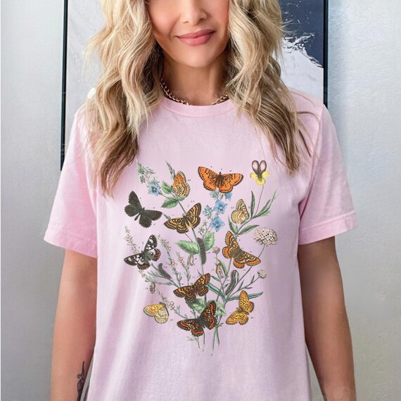 Vintage Botanical Butterfly Species T-Shirt Vintage Botanical Butterfly Species T-Shirt