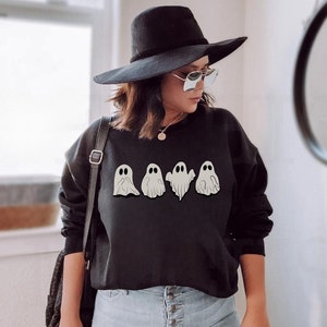 Spooky Season Sweatshirt, Sheet Ghost Sweatshirt Halloween Crewneck, Spooky Sweatshirt, Halloween, Pumpkin Fall, Cute and Scary,Autumn Shirt