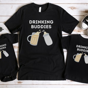 Drinking Buddies Father Day Shirt, Gift Set Idea for Dad, Drinking Buddies Father Son Shirt, Gift for Beer Fan Fathers Day, Fathers Day Gift