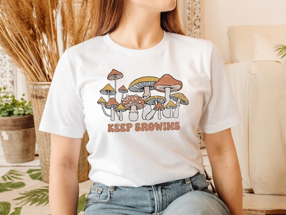 Keep Growing Mushroom Shirt, Mushroom Shirt for Teacher, Science Teacher  Shirt, Gift for Teacher, Magic Mushroom Shirt, Faded Mushroom Tee - Etsy