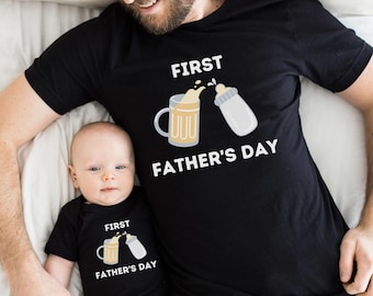Our First Father's Day Together, Father and Baby Shirt, Matching Shirt for Dad and Son, Matching Father's Day Shirt, New Father's Day Gift