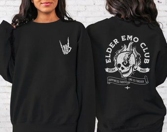 Elder Emo Sweatshirt, Emo Concert Shirt, Emo Forever, Elder Emo Sweatshirt, Emo Crewneck, It Was Never A Phase Shirt, Alt Girl Sweatshirt,