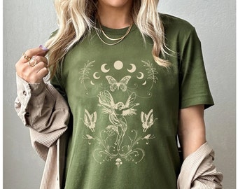 Fairycore Shirt, Fairy Grunge Aesthetic, Fairy Grunge Shirt, Mori Girl Shirt, Goblincore Shirt, Soft Grunge, Cottagecore Shirt, Fairy Shirt