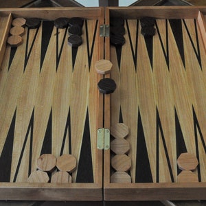Handmade, solid wood, Backgammon Board, handcrafted, wooden, wood, backgammon, backgammon set, backgammon game, hardwood, walnut, cherry