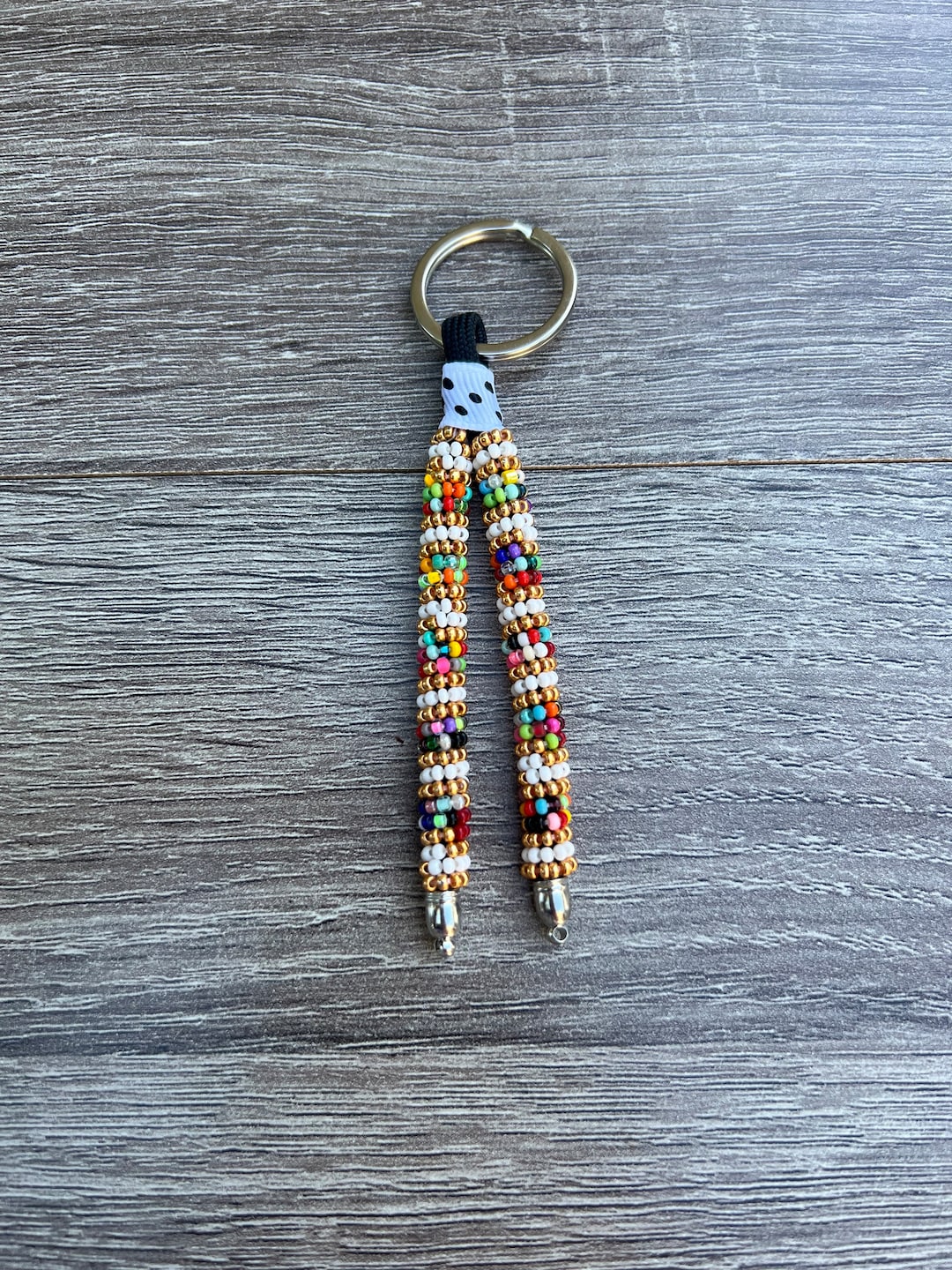 Beaded Rope Key Beaded Keychain - Etsy
