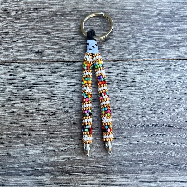 beaded keychain