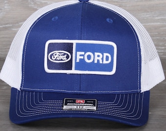 Vintage Ford Patch on a Richardson 112 Trucker Snapback Hat
