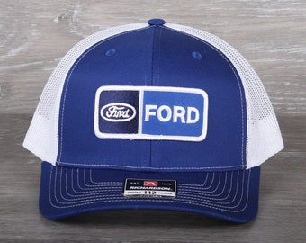 Vintage Ford Patch on a Richardson 112 Trucker Snapback Hat