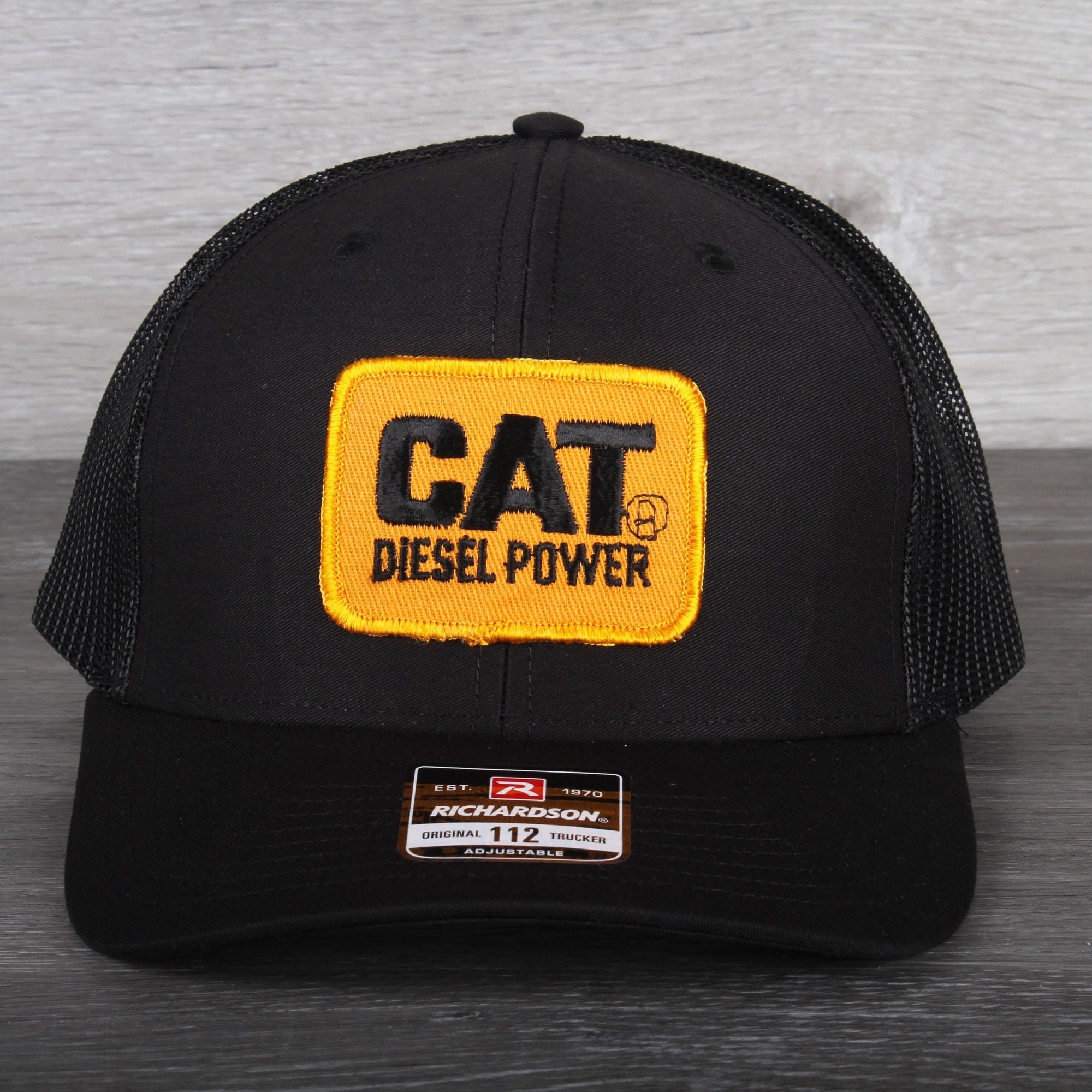 Vintage Cat Diesel Power Patch Trucker Snapback Hat
