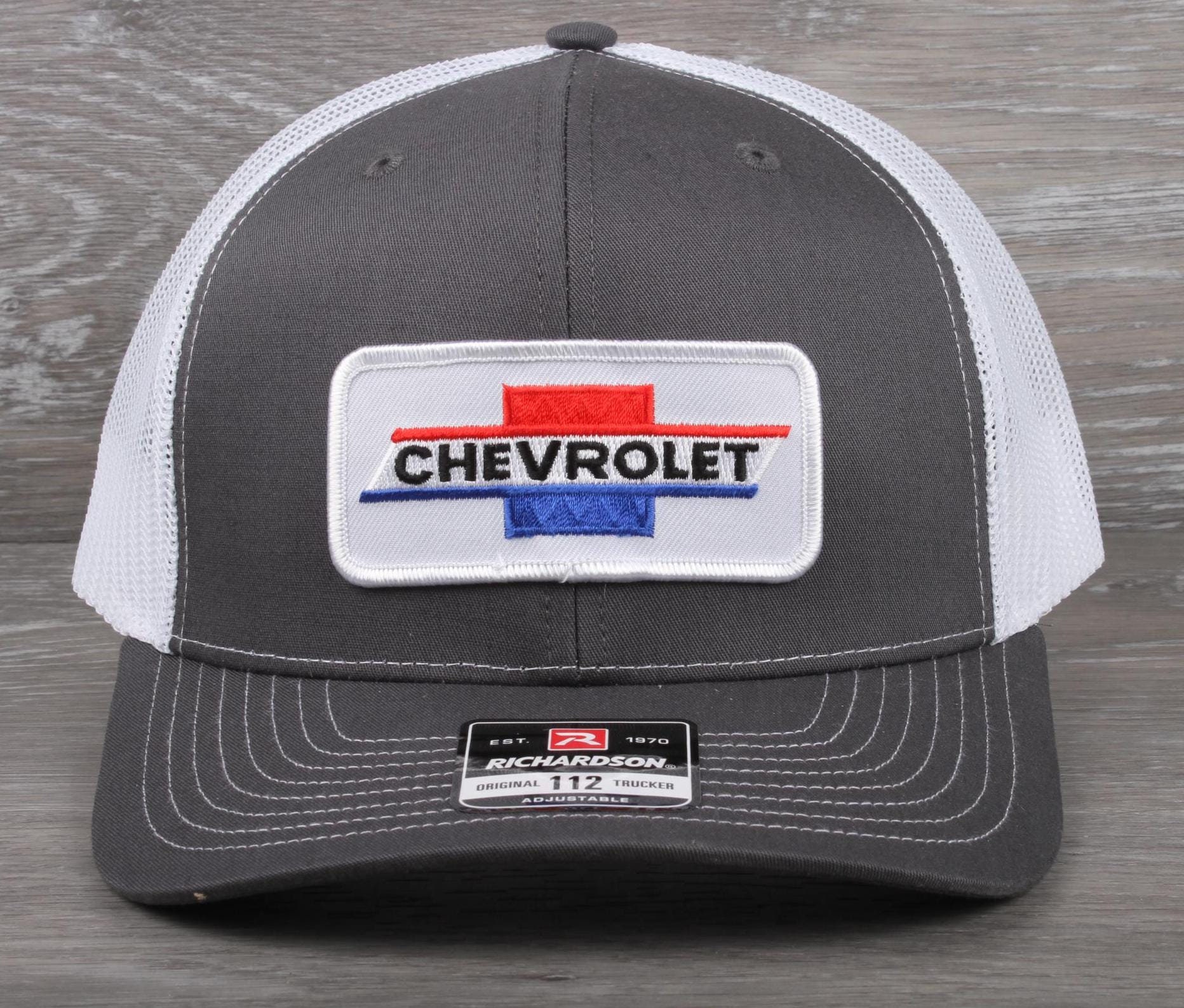 Vintage Chevrolet Patch on a Richardson 112 Trucker Snapback  display picture 1