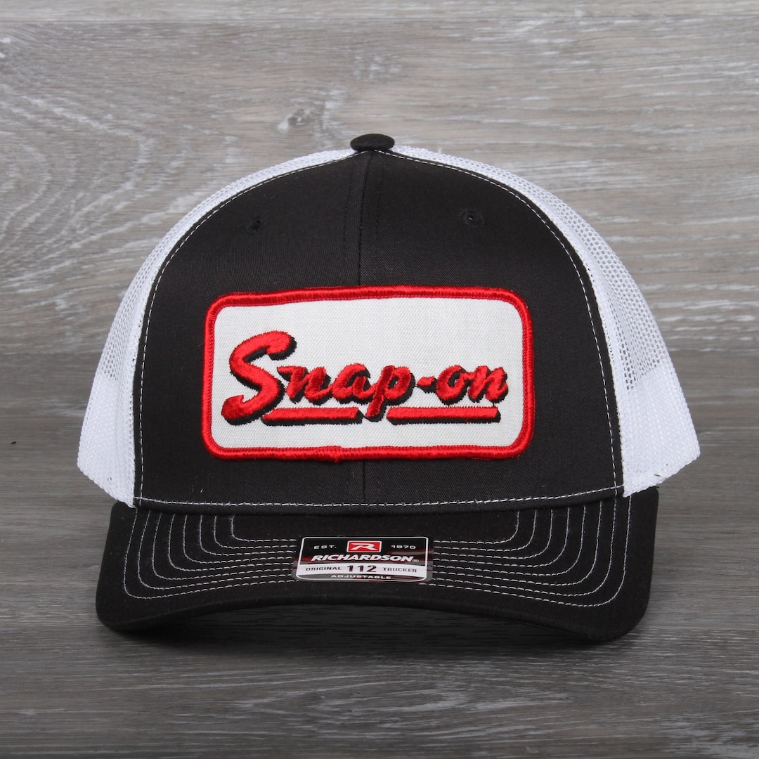Richardson 112 Trucker Cap Hat Mesh Mechanic Tech SnapOn Racing Patch NASCAR Gea Snap-on tools Richardson 112 trucker hat – BANJO BRAND HAT CO main image 3